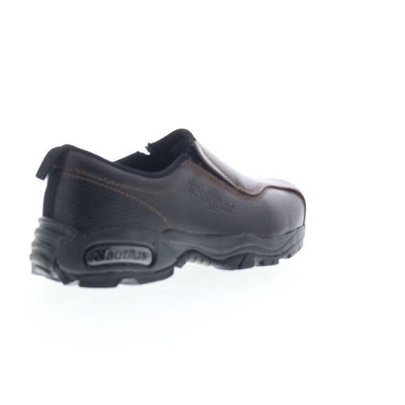Nautilus Mens Slip-On Steel Toe Brown Shoes (NWT) - Picture 7 of 7